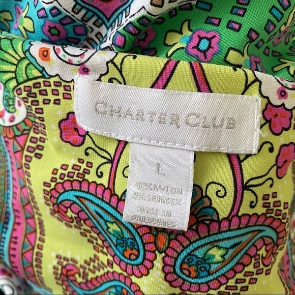 Charter Club Women's Multicolor Nylon Dress Size Large - Picture 2 of 3